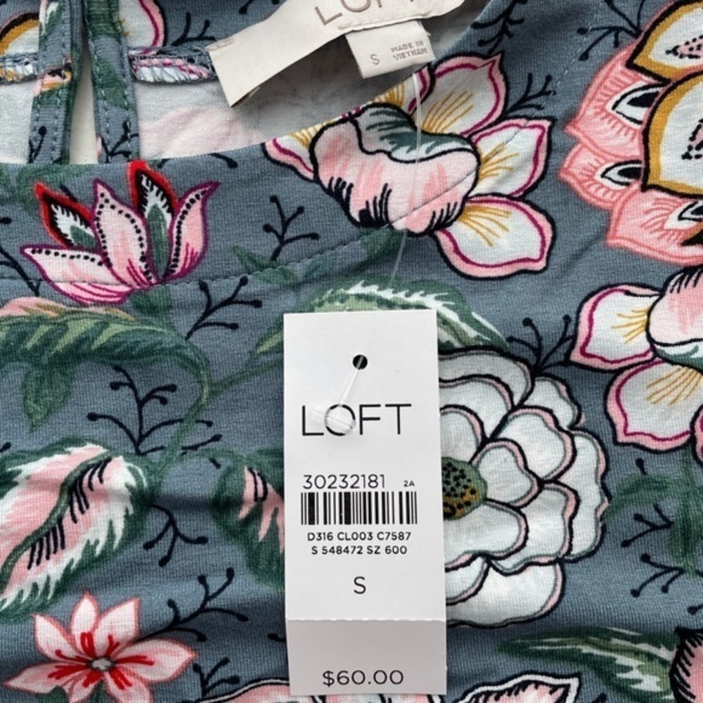 Loft floral flounce swing dress. - Picture 10 of 16